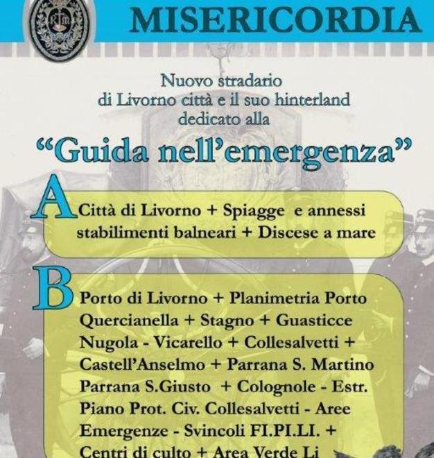 Ecco il nuovo stradario della Misericordia «Punto di riferimento per le emergenze»