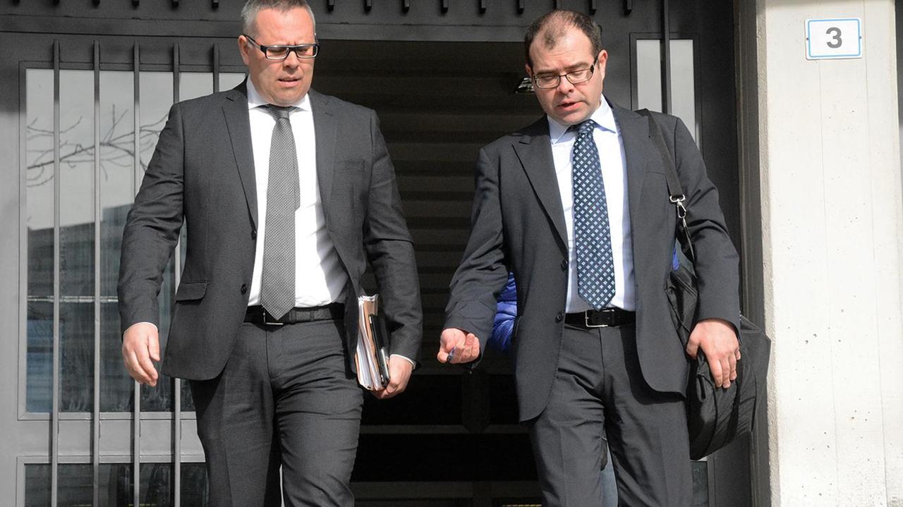 Il sindaco Luigi Littarru e l'avvocato Giancristian Melis