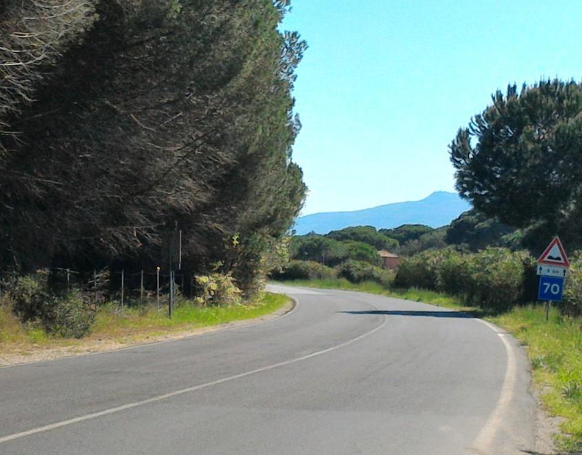 La zona della Giannella dove è avvenuta la rapina