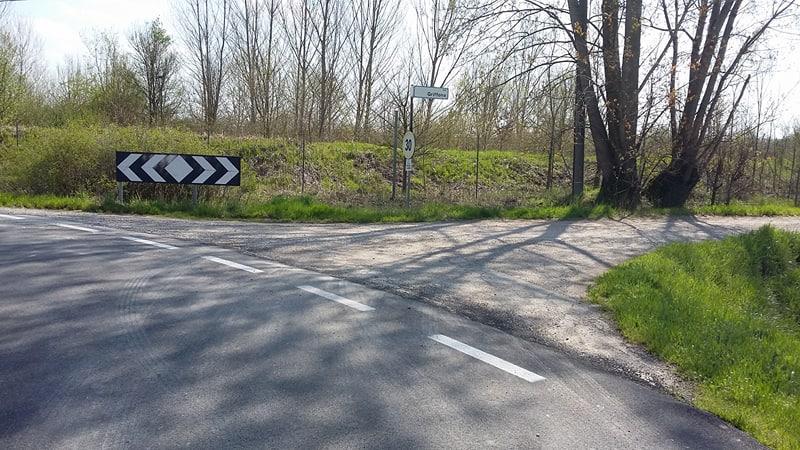 La zona dell'aggressione a Vallalta