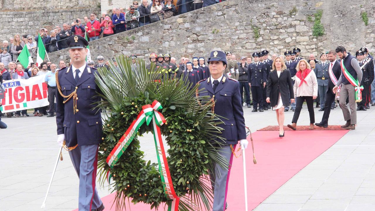 La cerimonia per la celebrazione del 25 aprile (foto d'archivio)