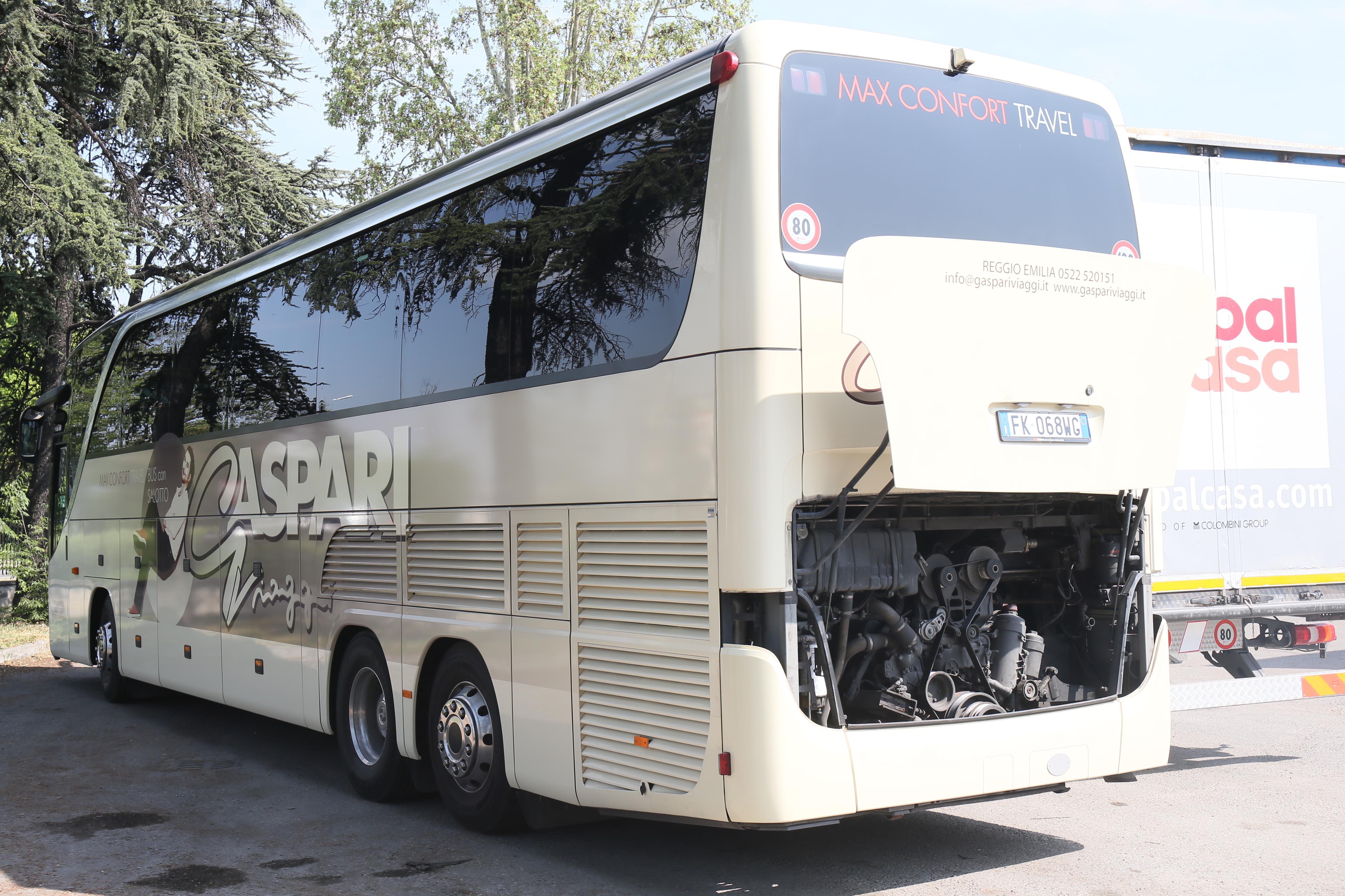 Rubano il motore al pullman della Grissin Bon 