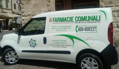 Il furgone che porta i farmaci