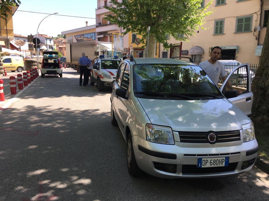 La zona in cui è avvenuto l'incidente a Montelupo Fiorentino