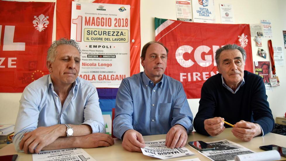 Primo Maggio Cgil con sei cortei a Empoli anche un maxi-schermo 
