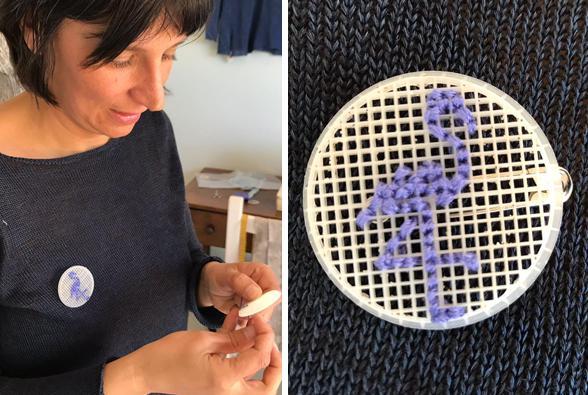 I dischetti di plastica si trasformano in spille di design - Video