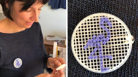 I dischetti di plastica si trasformano in spille di design - Video