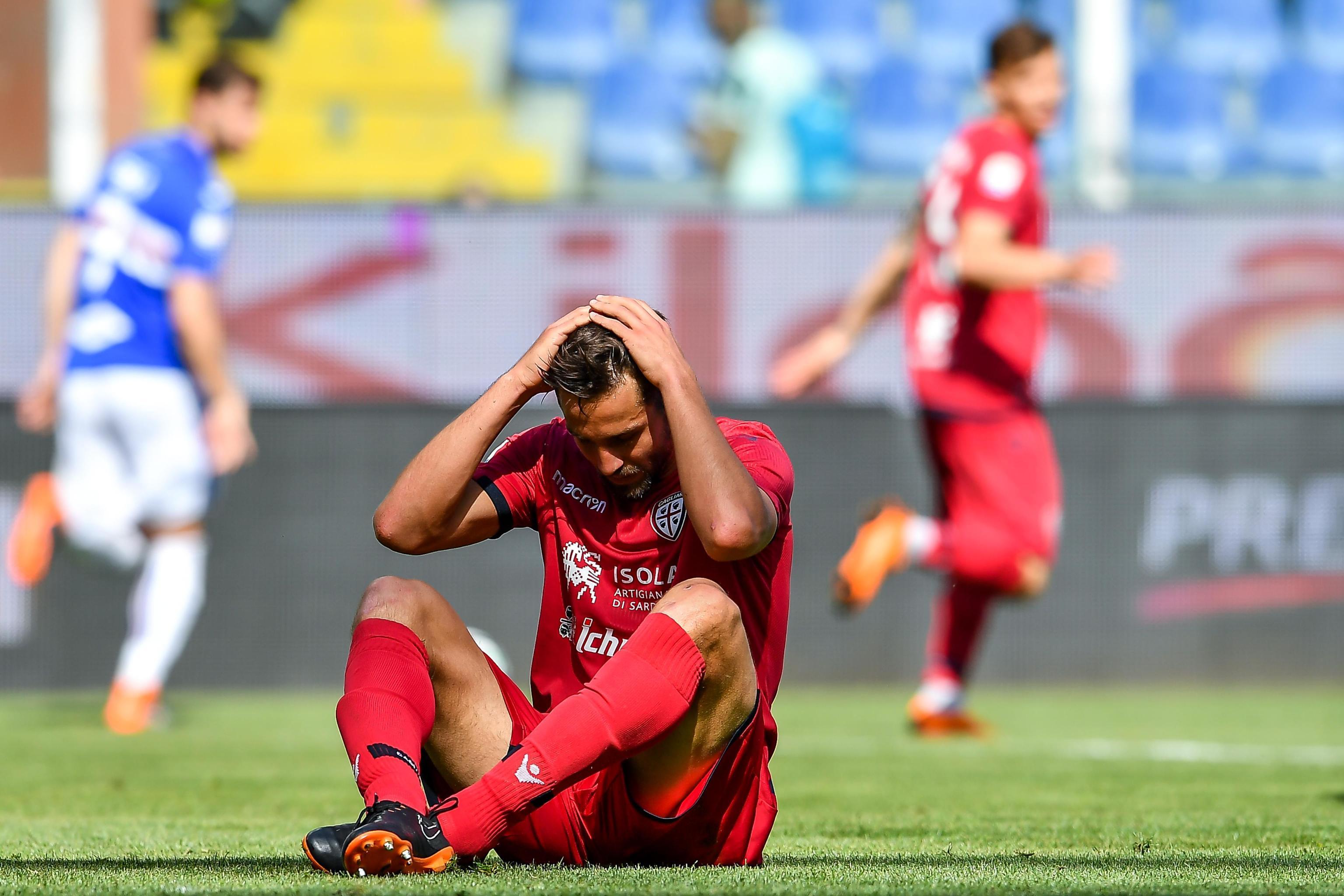 Cagliari in caduta libera, travolto dalla Sampdoria: 4-1