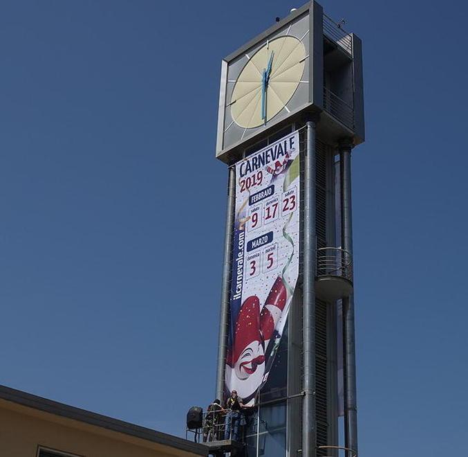 L’orologio con le date del Carnevale 2019
