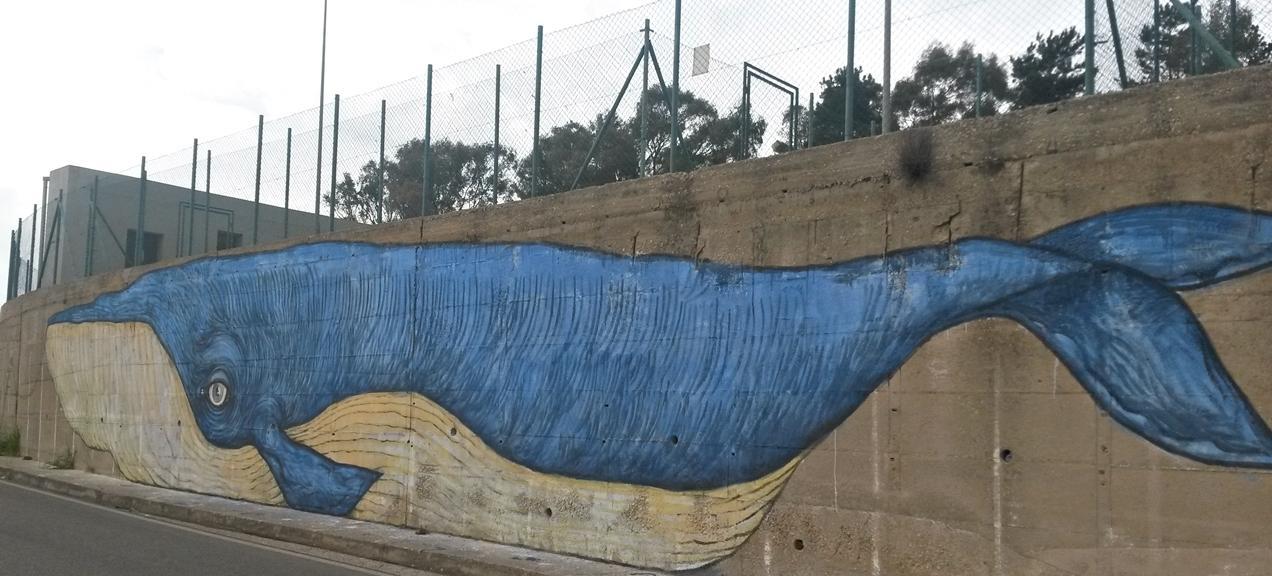 Una balena guarda verso il mare dal monte di Osilo