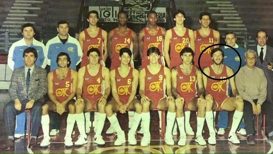 La formazione dell'Otc. Goti è il giocatore cerchiato nella foto