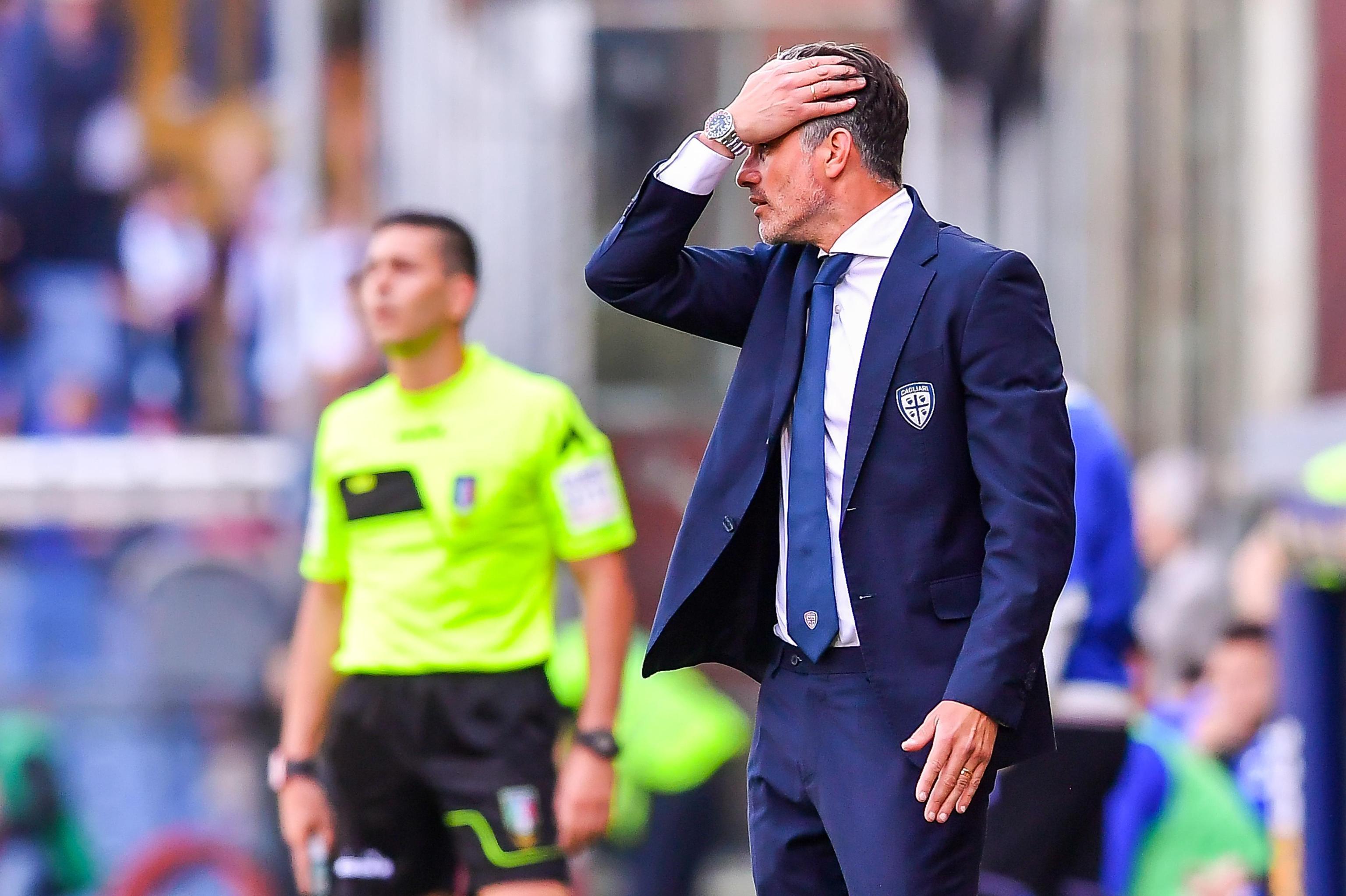Diego Lopez durante la partita Sampdoria Cagliari