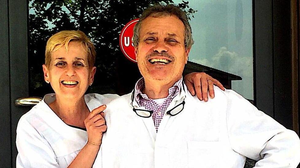 Tiziana e Fiorenzo, ultimo giorno di lavoro