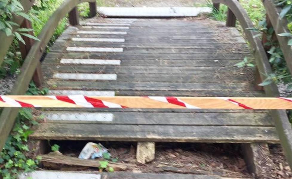 Lungo viale dei Tigli i ponticelli sono ko