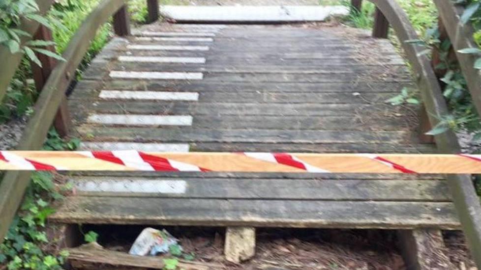 Lungo viale dei Tigli i ponticelli sono ko