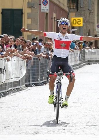 Il marocchino Abderrahim vince in allungo a Cinigiano 
