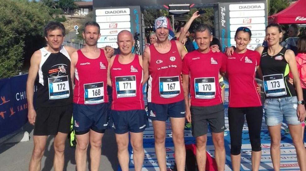 Reggiani alla mezza maratona di Chia
