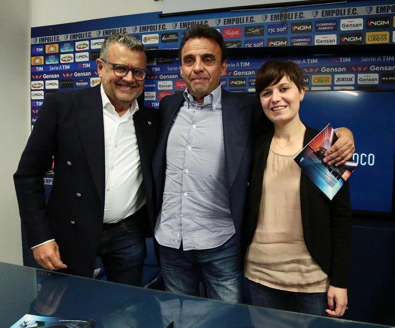 Da sinistra Ghelfi, Corsi e Barnini durante la conferenza stampa di presentazione del progetto un anno fa
