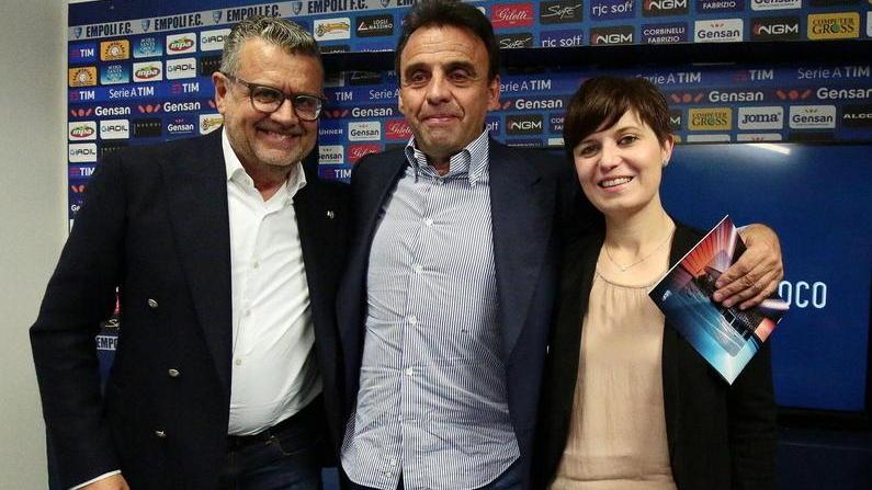 Da sinistra Ghelfi, Corsi e Barnini durante la conferenza stampa di presentazione del progetto un anno fa