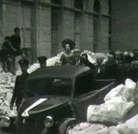 Il mesto corteo del 1943 nella città distrutta
