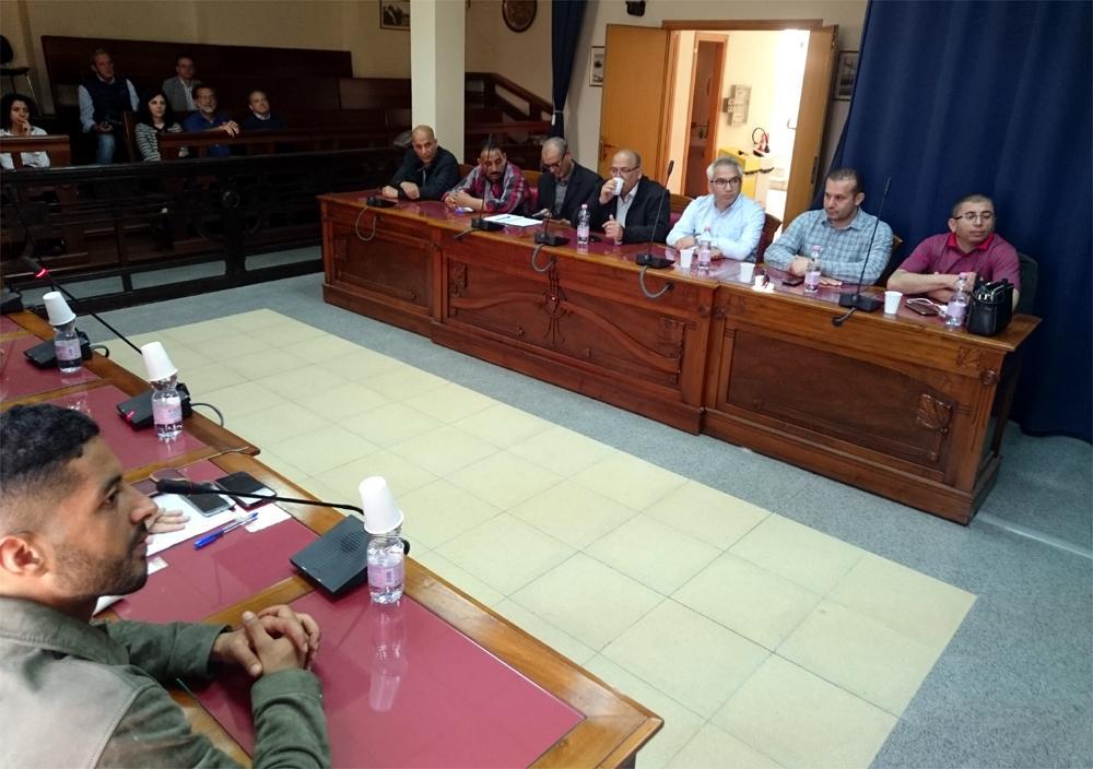 La delegazione Jendouba in municipio a Carloforte