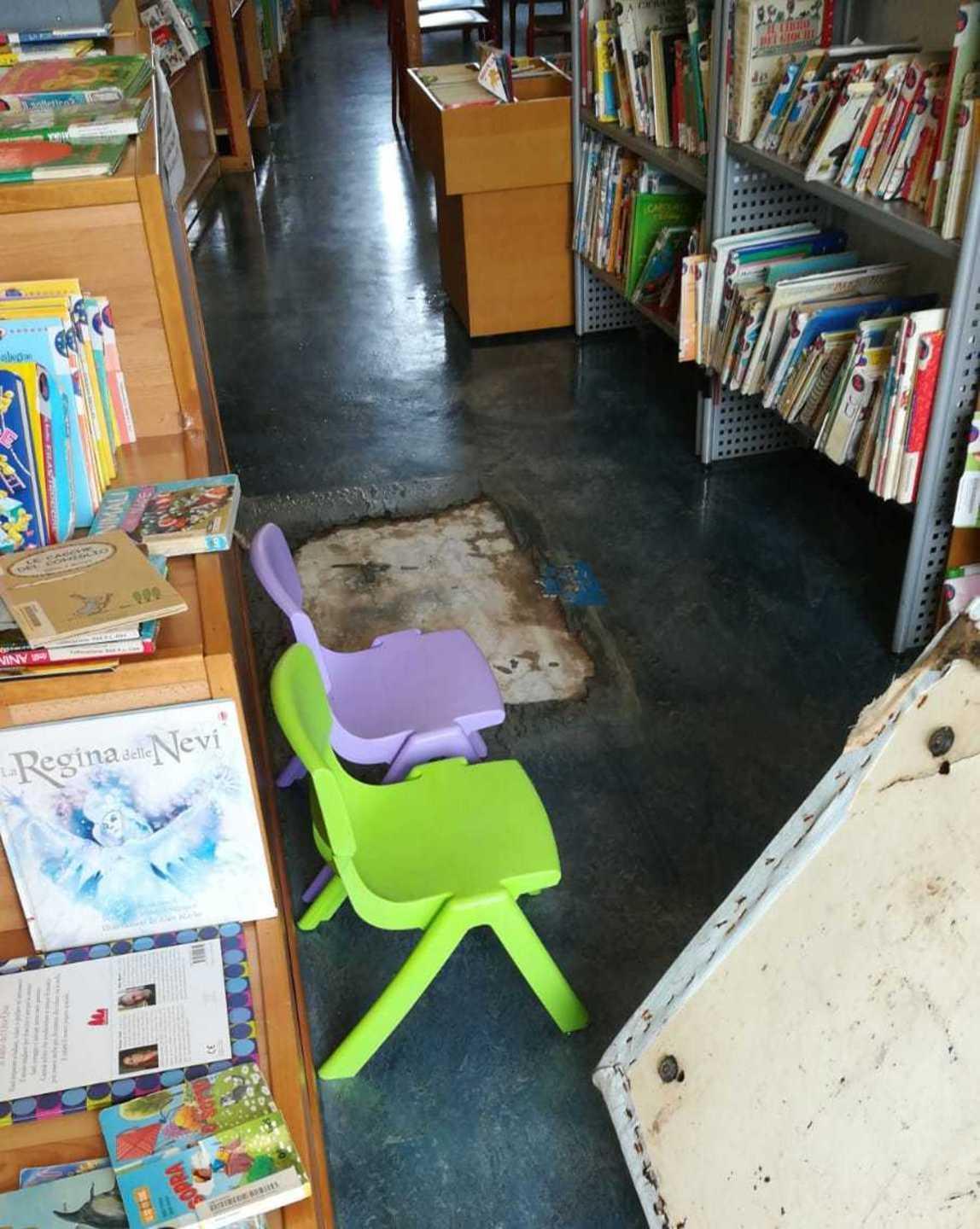 Biblioteca comunale sott’acqua 