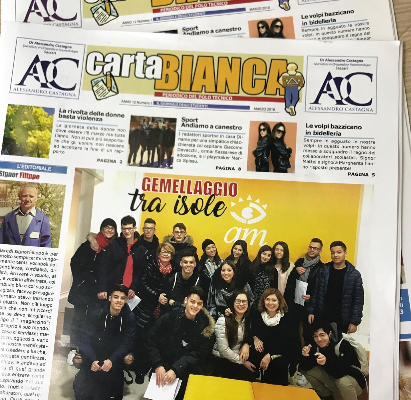 Premio nazionale a “Carta Bianca” 