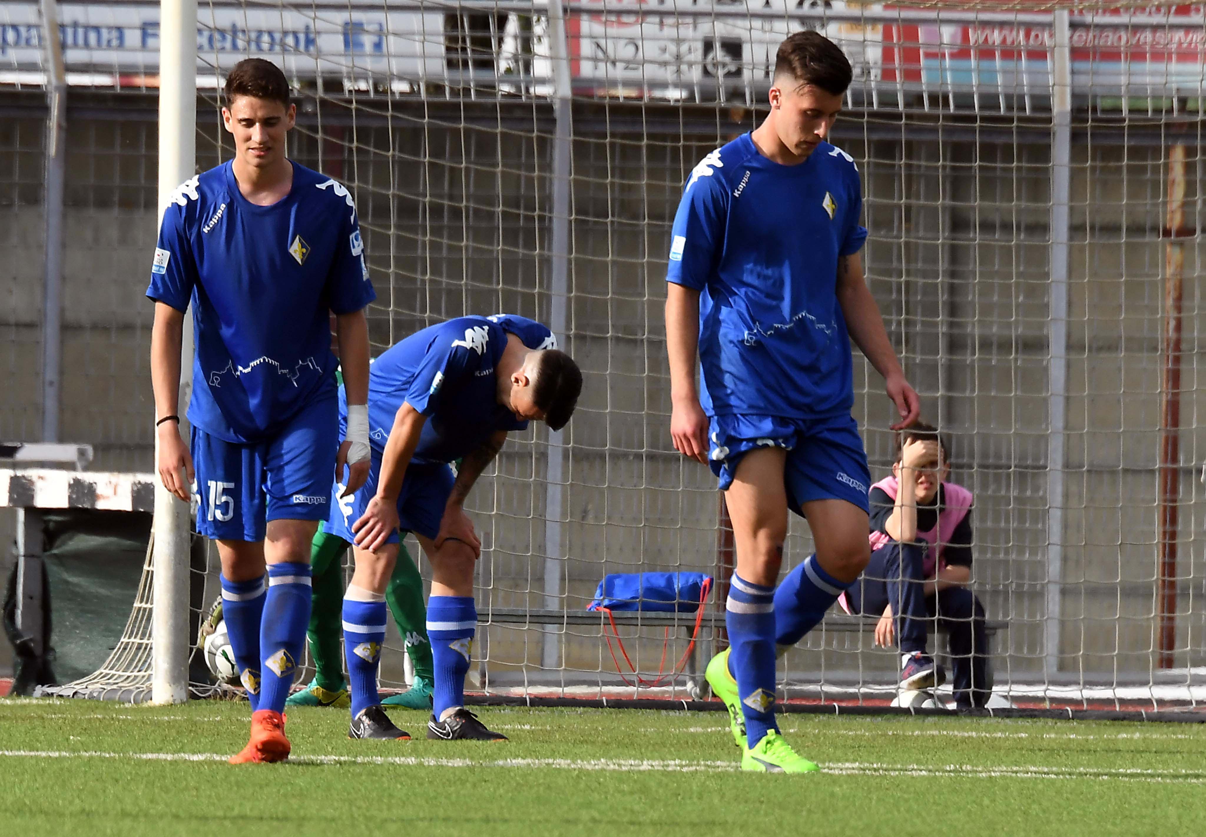 La delusione dei giocatori del Prato al termine della partita (foto Silvi)