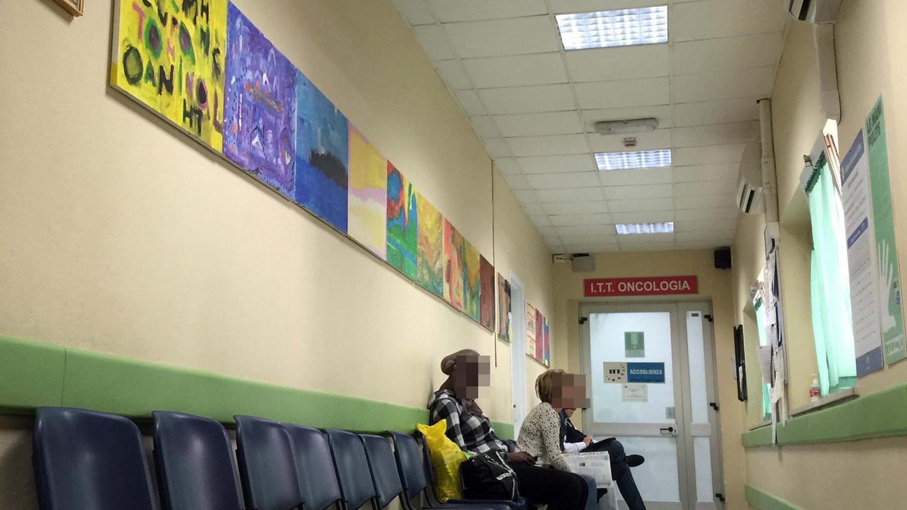 La vecchia sala di attesa del reparto di oncologia dell’ospedale di Pontedera (Foto Franco Silvi)