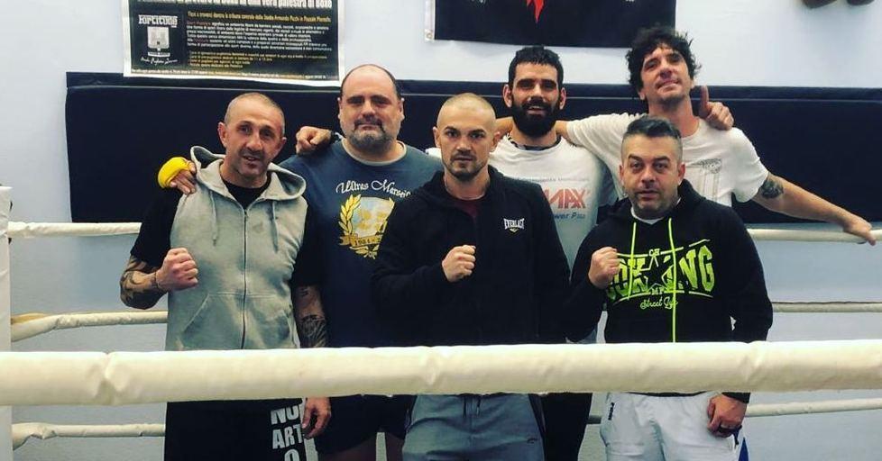 Il fighter pisano Matteo Riccetti si allena alla Hard Work Gym