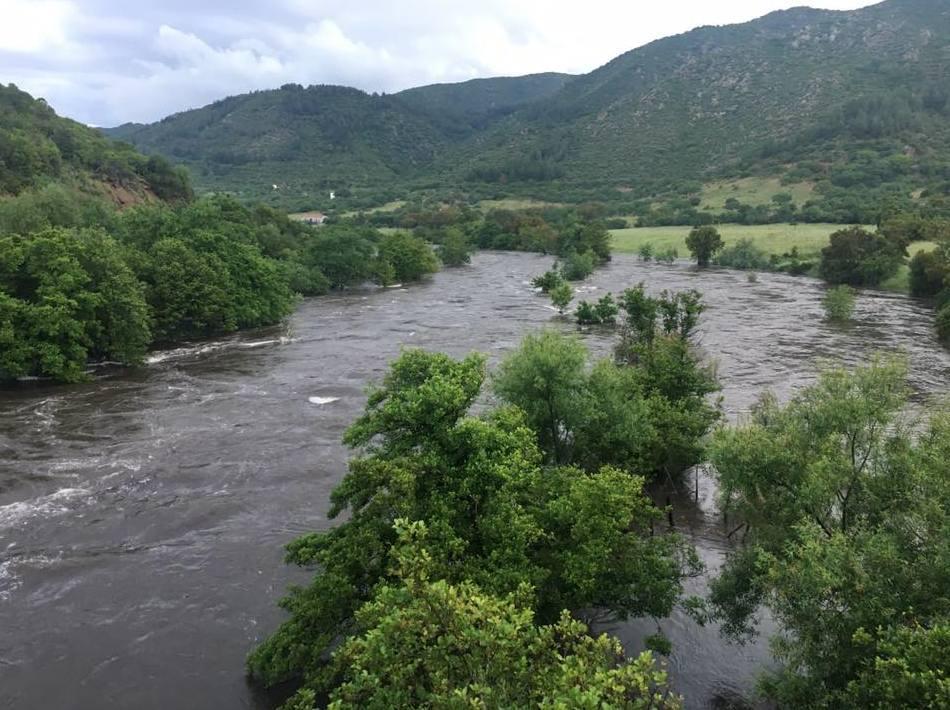 Crolli, esondazioni e ponti chiusi emergenza acqua in Alta Gallura