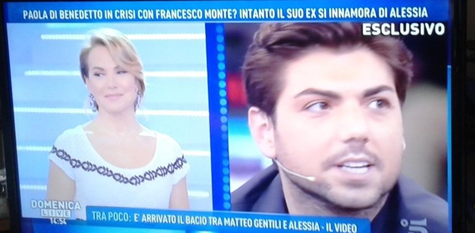 Barbara D'Urso e Rodolfo Salemi durante il loro dialogo in tv