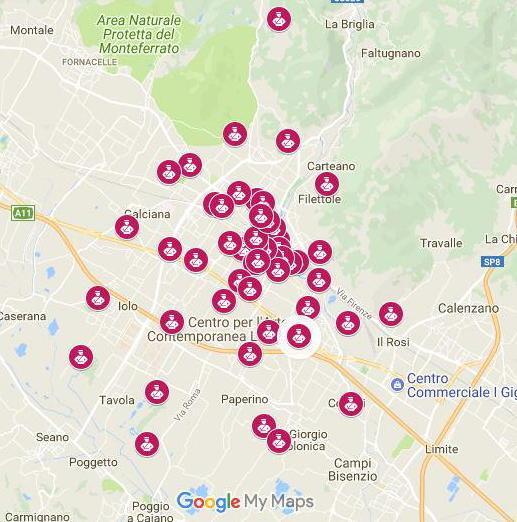 La mappa delle zone soggette a daspo urbano