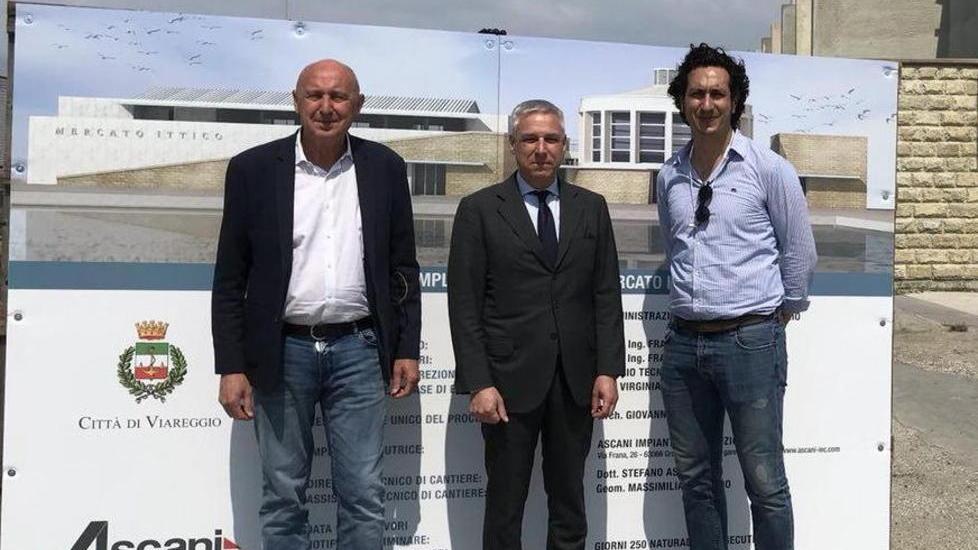 Il sindaco al cantiere del mercato ittico