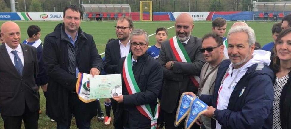 Calci regala il campo ad Amatrice 