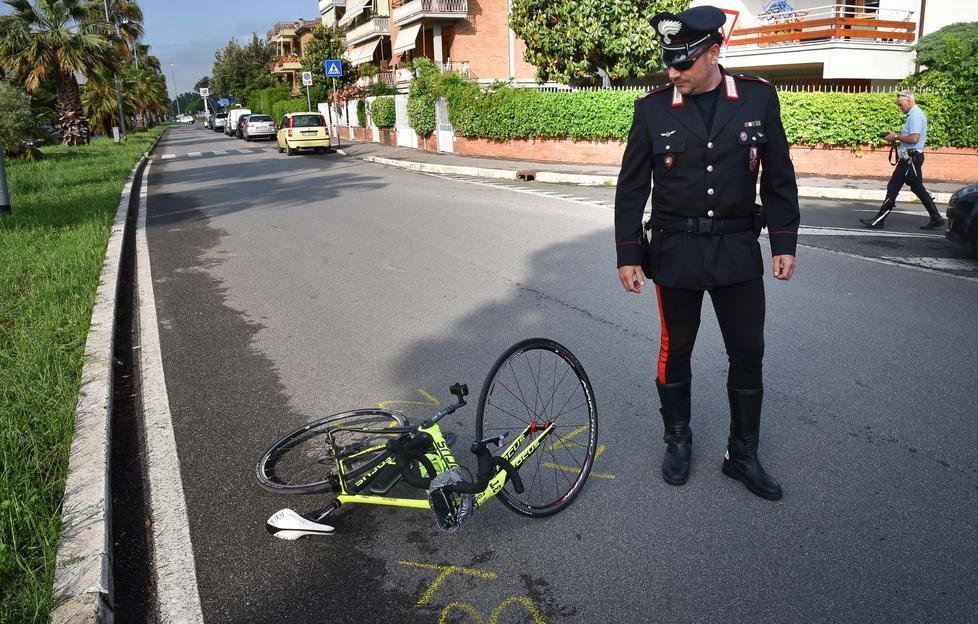 Ciclista investito da un’auto