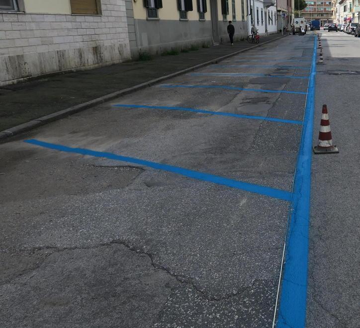 Prosegue l’operazione stalli blu: oggi nuovi posteggi in via degli Asili