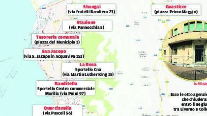 I sindaci Nogarin e Bacci provano a salvare le filiali della Cassa di Risparmio