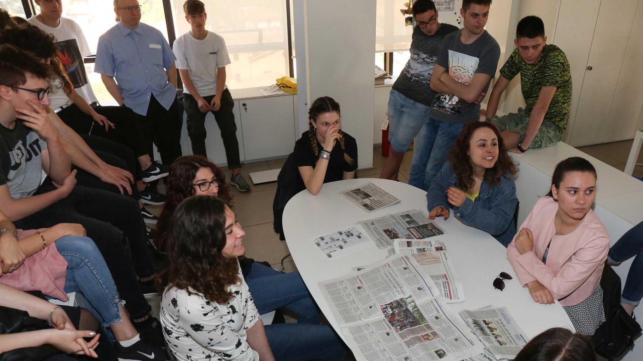 Lezione alla Gazzetta di Reggio per gli studenti del D'Arzo