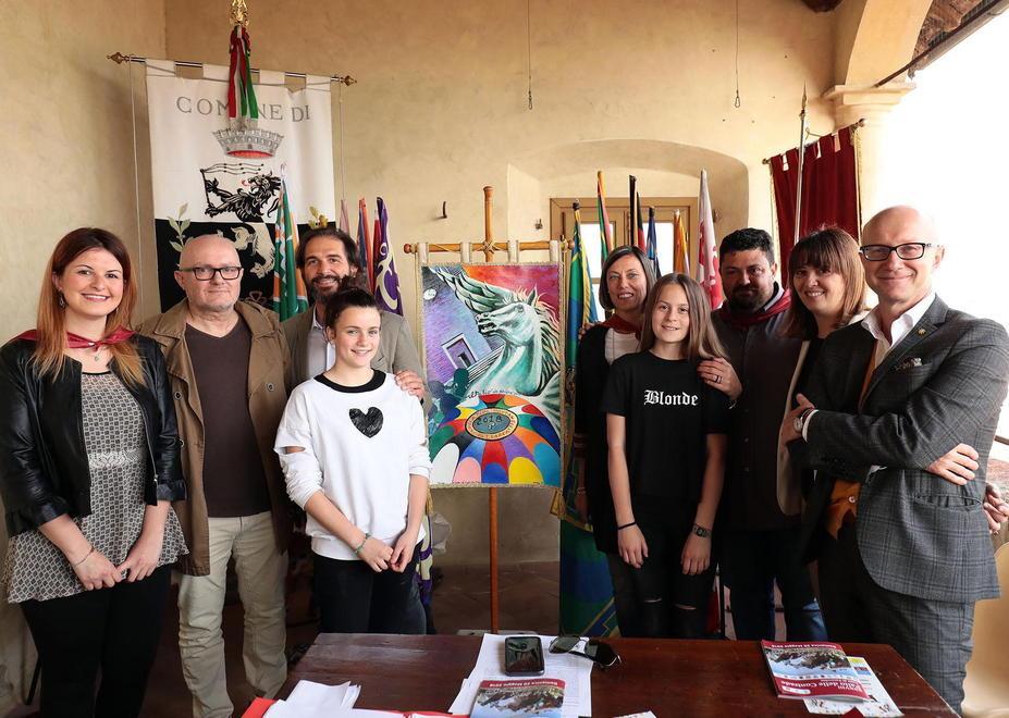Palio di Fucecchio, il cencio dei sogni dipinto da un artista fucecchiese 
