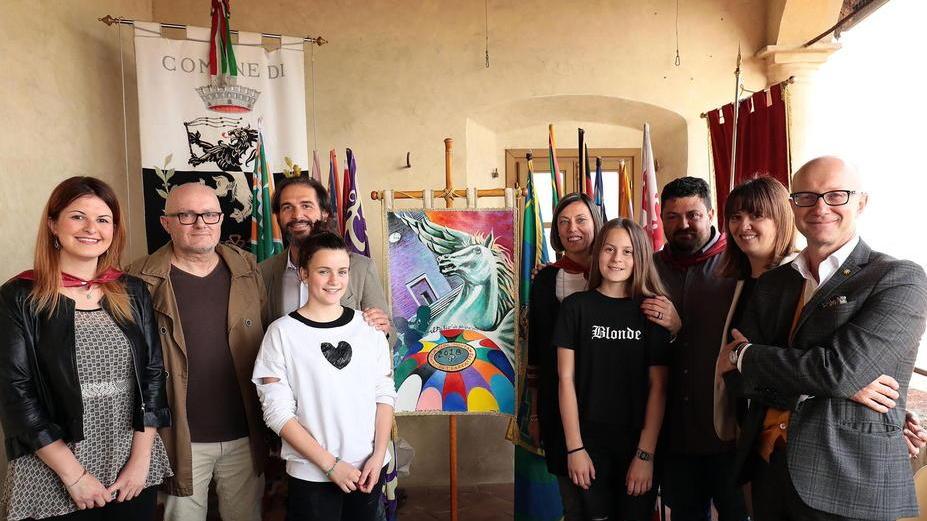 Palio di Fucecchio, il cencio dei sogni dipinto da un artista fucecchiese