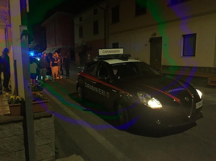 L’auto dei carabinieri intervenuta martedì sera a Mastromarco