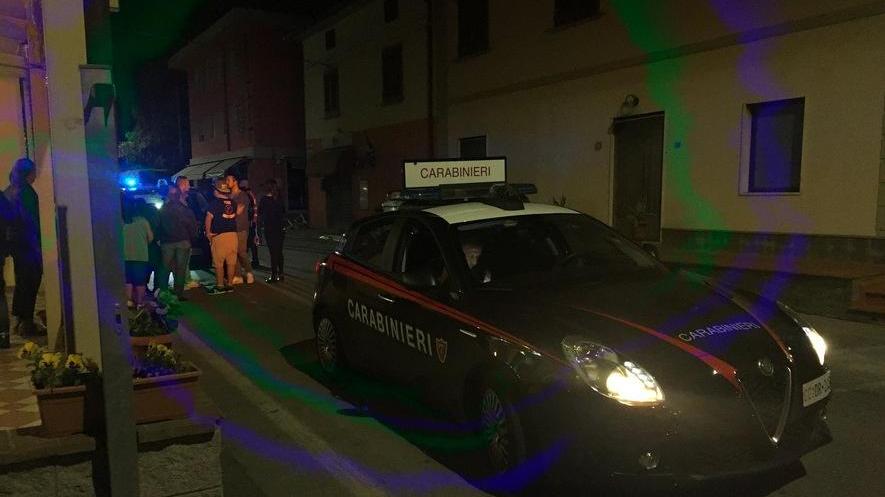 L’auto dei carabinieri intervenuta martedì sera a Mastromarco
