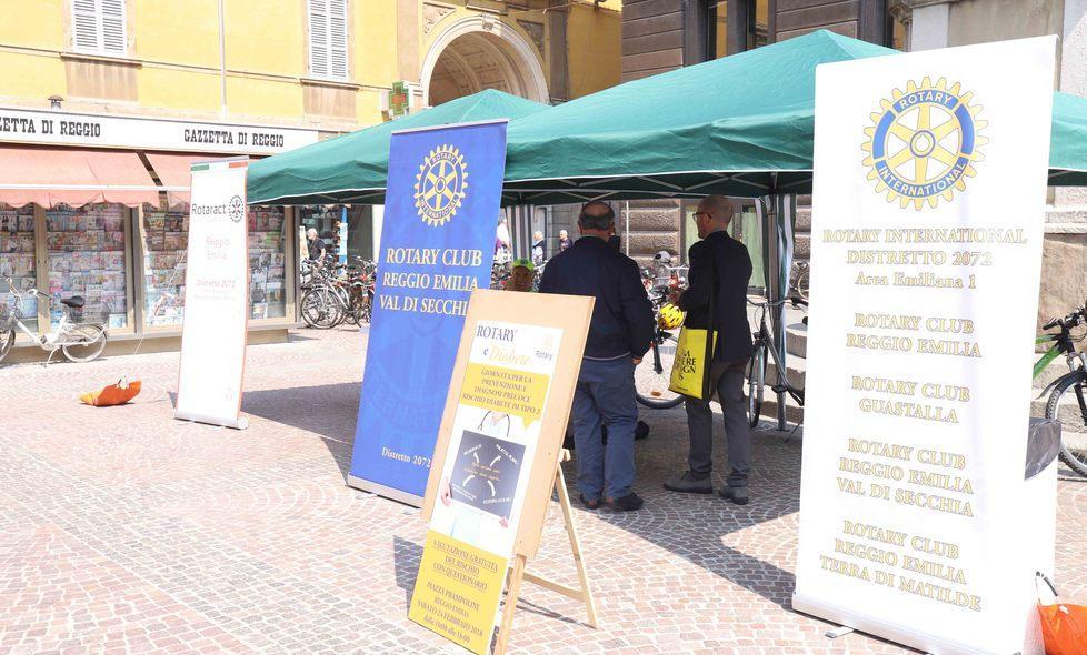 Rotary, uno stand contro il diabete 