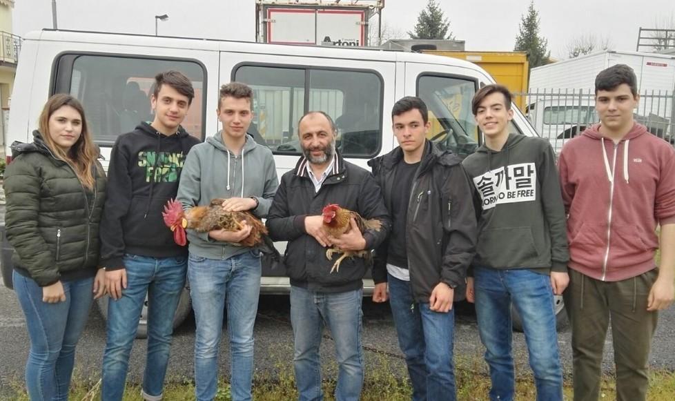 Finale. Gli studenti del Calvi in difesa della gallina 
