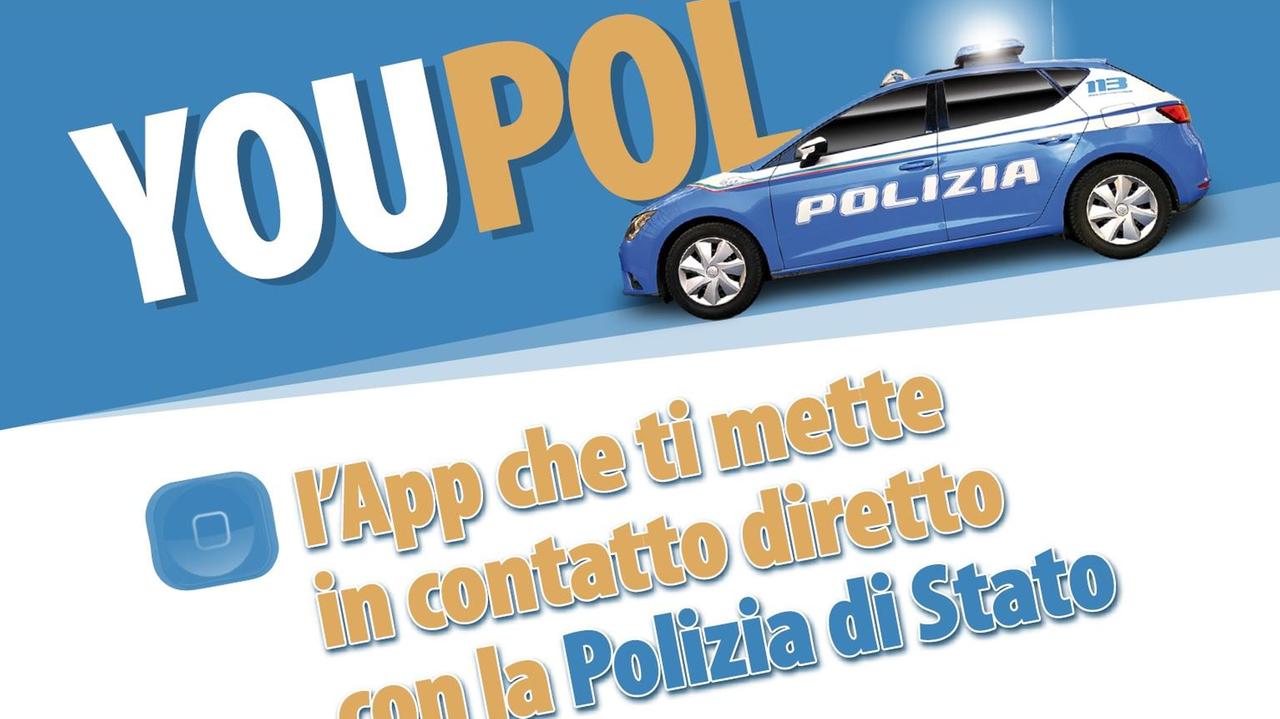 Youpol è un'applicazione che consente di inviare segnalazioni alla polizia