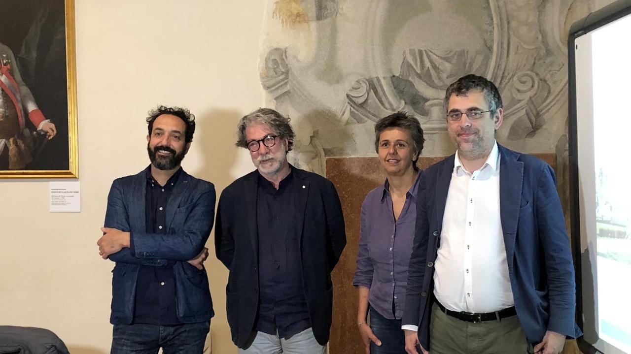 La presentazione del nuovo palazzetto col vice sindaco Faggi e l'assessore Barberis