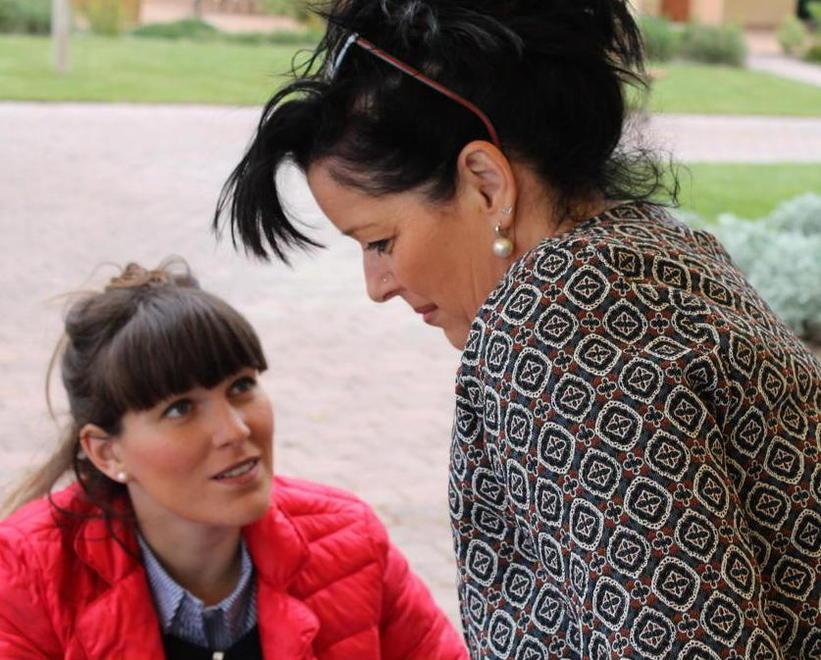 Federica con la madre Luisella