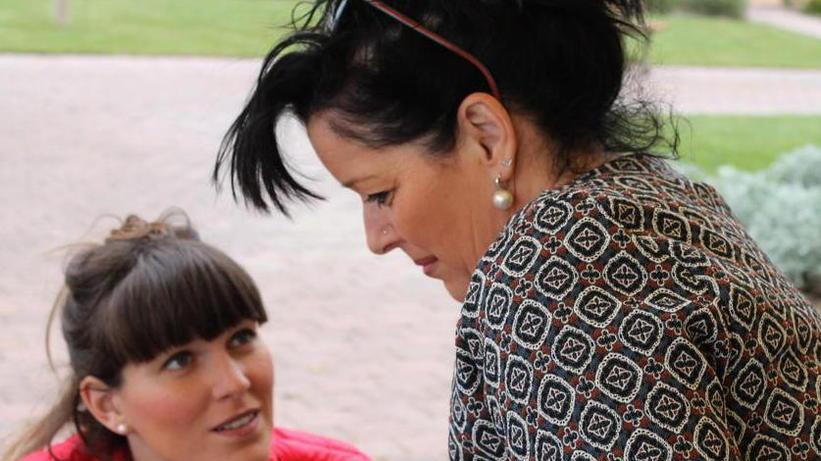 Federica con la madre Luisella