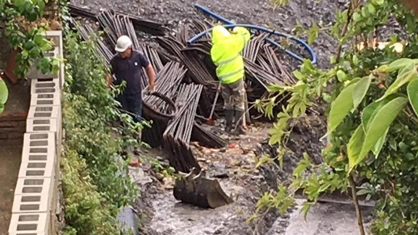 Alluvione, sono ripartiti i lavori in piazza delle Carrozze